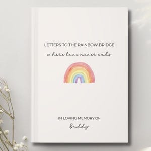 Letters to My Dog Personalized Journal,  Dog Memorial Gift Custom Book, Loss of Dog Gifts, In Memory of Dog Sympathy Gift, Dog In Heaven