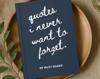 Diario personalizado con citas, cuaderno de regalo para amantes de los libros