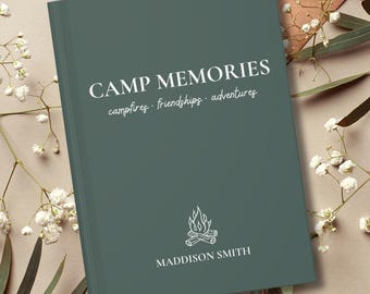 Personalized Summer Camp Journal, Custom Camp Memories Notebook, Sleepaway Camp Gift for Kids or Camp Counsellors