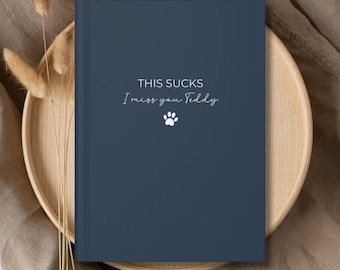 Journal de deuil de chien, lettres à mon chien personnalisées, livre personnalisé cadeau commémoratif de chien, cadeaux perte de chien, en mémoire de sympathie de chien