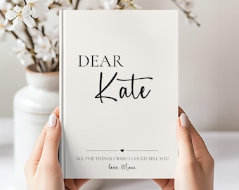 Letters to My Daughter Grief Journal, Personalized Loss of Daughter Gift, Child Memorial Keepsake Notebook, In Loving Memory
