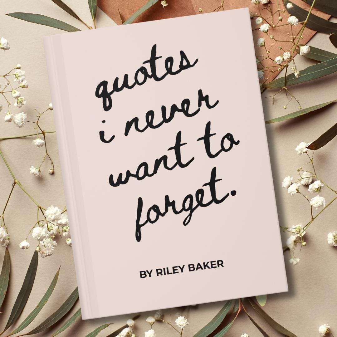 Quote Collection Personalized Journal, Book Lover Notebook Gift - Etsy