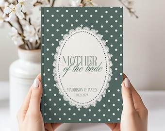 Mother of the Bride Personalized Journal Gift, Custom Mom wedding gift Planner