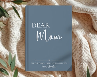 Letters to My Mom Grief Journal, Personalized Loss of Mother Gift, Mom Memorial Keepsake Notebook, In Loving Memory