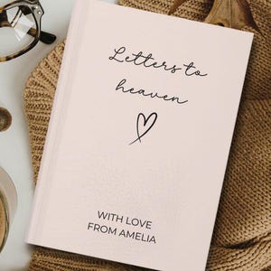 Diario de duelo con cartas personalizadas al cielo, regalo de condolencia por la pérdida de una madre, un padre, un amigo, una abuela, tapa dura