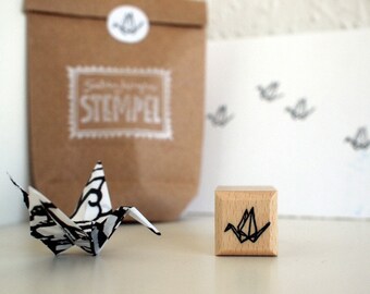 Stempel - Papierkranich - 20x20mm