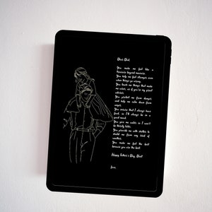 Father&#39;s Legacy: Customized Inspirational Poem Print - Personalized Father&#39;s Day Tribute, Heartfelt Gift for Dad