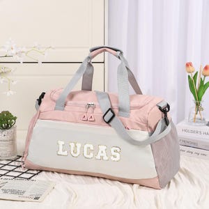 Personalized Name Duffel Large Bag,Embroidered Travel Bag,Monogrammed Yoga Duffle Bag,Weekender Bag,Gym Bag,Hospital Bag,Dance Bag Gift