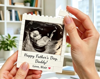 Personalised Ultrasound Building Blocks Baby Photo Puzzle Blocks Puzzle Decor New Baby Gifts for Dad New Daddy Birthday Gift Chirstmas Gift