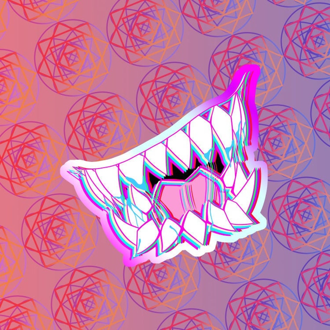 Infinite Fan Sticker Sticker - Infinite Fangs - Holographic - Etsy