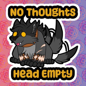 Sticker - No Thoughts Head Empty