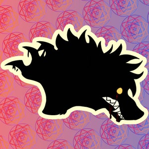 Glow in the Dark Pin - Wolf&#39;s Curse