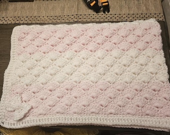 Handmade Shell Stitch Baby Blanket – Made to Order
