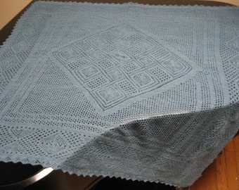 Diamonds in the Ropes Lace Shawl Pattern - PDF File