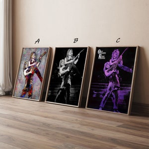 Póster de Randy Rhoads y Ozzy Osbourne, pósteres artísticos impresos en lienzo de alta calidad, regalo para ella, regalo para él, sin marco