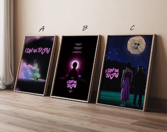 I Saw the TV Glow 2024 Movie Poster, High Quality Canvas Print Art Posters, Gift for her, Gift for Him, Unframed