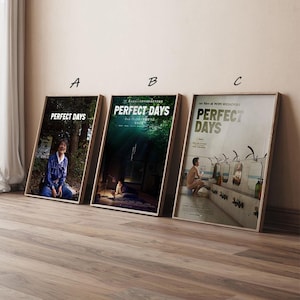 Perfect Days Movie Poster, High Quality Canvas Print Art Posters, Gift for her, Gift for Him, Unframed