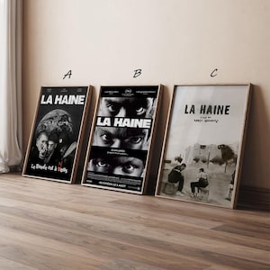 La Haine Film Poster, Hochwertige Leinwand Kunst Poster, Geschenk für Sie, Geschenk für Ihn, ohne Rahmen