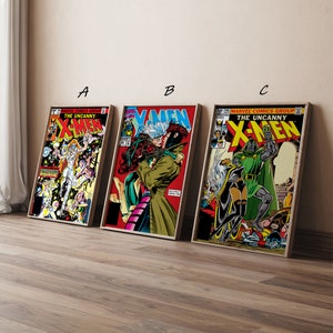 X-Men Comic Poster, Hochwertige Leinwanddruck Kunst Poster, Geschenk für Sie, Geschenk für Ihn, ohne Rahmen