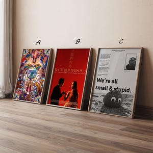 Everything Everywhere All at Once Movie Poster, High Quality Canvas Print Art Posters, Gift for her, Gift for Him, Unframed
