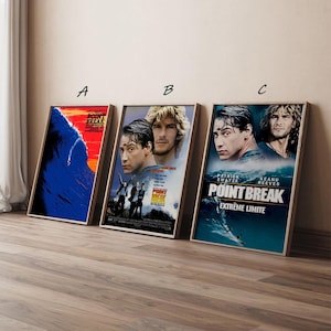 Point Break Movie Poster, High Quality Canvas Print Art Posters, Gift for her, Gift for Him, Unframed