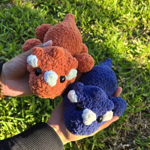 Crochet Triceratops / Plushie / Handmade / Plushie / Dinosaur