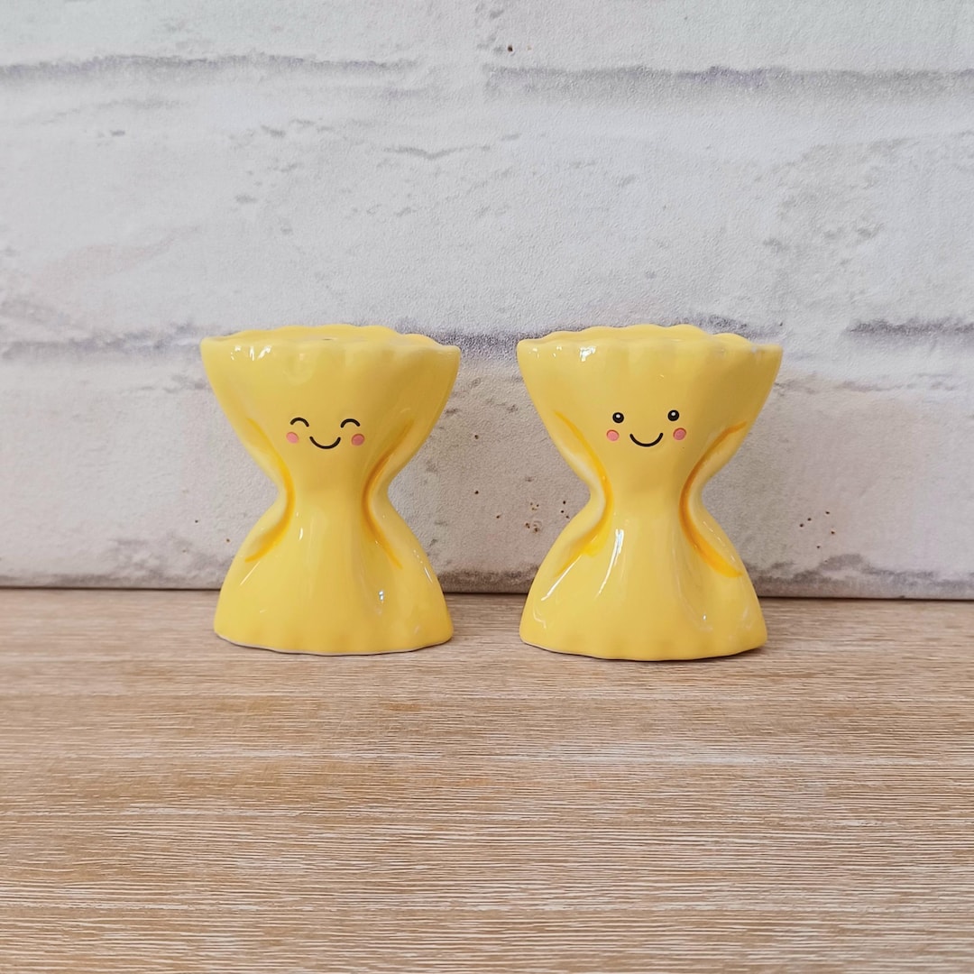 Pasta Salt and Pepper Pots Condiment Set Salt Pepper Pot Shaker Shakers Thank You Gift Present Mother's Day Birthday Novelty Foodie Farfalle