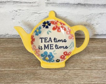 Organizador de bolsitas de té multicolor, soporte para platos, diseño floral, para el Día de la Madre, regalo para hermanas, almacenamiento de cocina, regalo de inauguración de la casa.