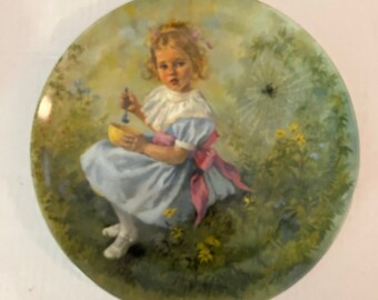 Little Miss Muffet Plate, Reco, Mother Goose Series, McClelland, 3rd Issue 1981