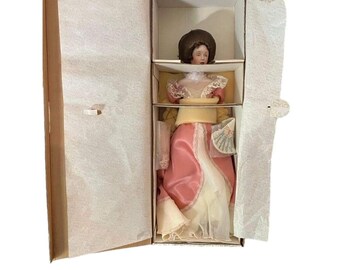 Gibson Girl “Laura the Debutante”, Franklin Mint Porcelain Heirloom Doll, 22”