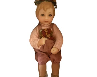 Little Miss Muffet Porcelain Doll w/ Accessories, Marie Osmond Dolls, 2003