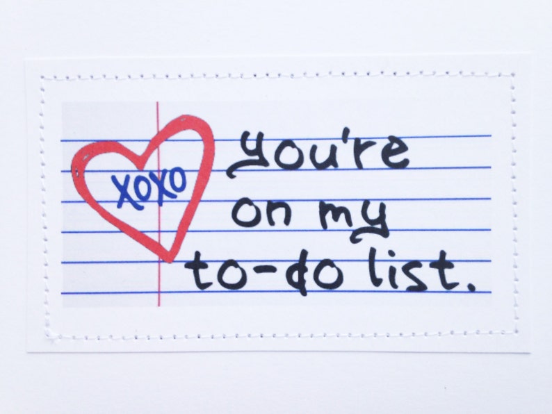 Sexy Funny Card. You're on My to Do List. Etsy