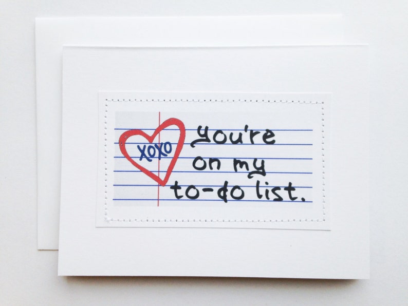 Sexy Funny Card. You're on My to Do List. Etsy