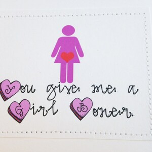 Dirty card for your sweetheart. You give me a girl boner. image 1