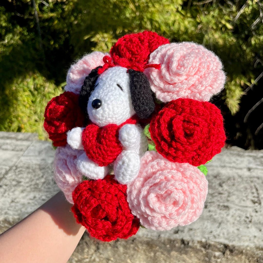 Snoopy Rose Bouquet - Etsy