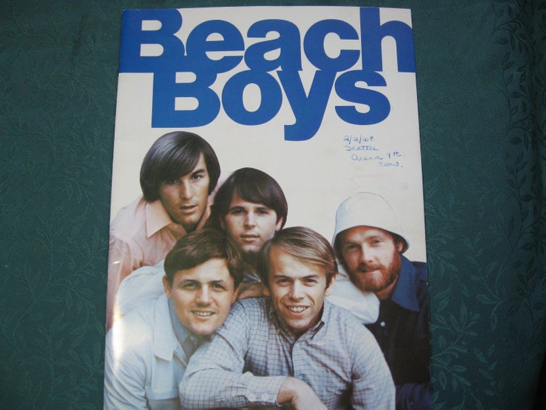 Vintage 1968 Beach Boys Tour Concert Program Book Seattle Arena 2268