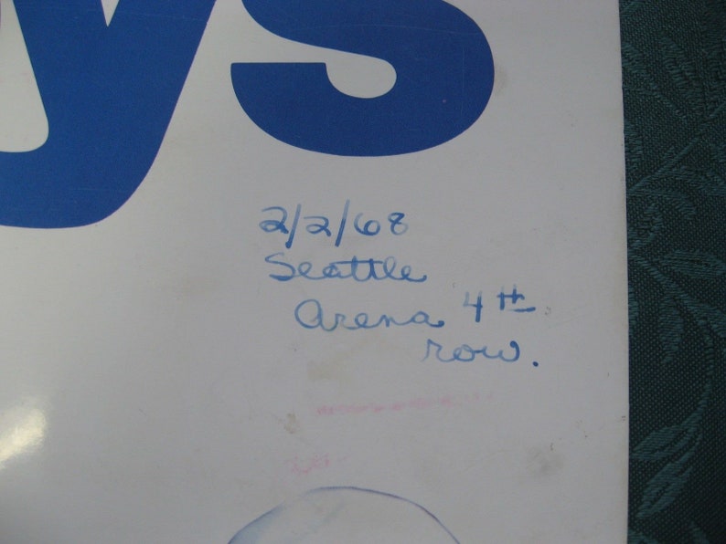 Vintage 1968 Beach Boys Tour Concert Program Book Seattle Arena 2268