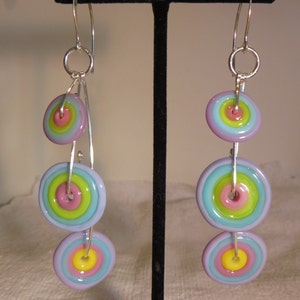 Kennebunkport Bead Art Disc Earrings