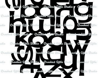 Plantilla de máscara de fuente Fumble para impresión en gel, cartulina o Yupo.