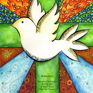 Personalized Confirmation Gift - Gifts of the Spirit - 5x7 art print