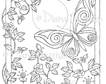 Butterfly Beauties Digi Digital Stamp