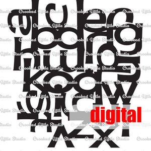 Font Fumble - Archivos digitales máscaras y plantillas svg dxf jpg png círculos impresión en gel capas máquina de corte archivos cortados