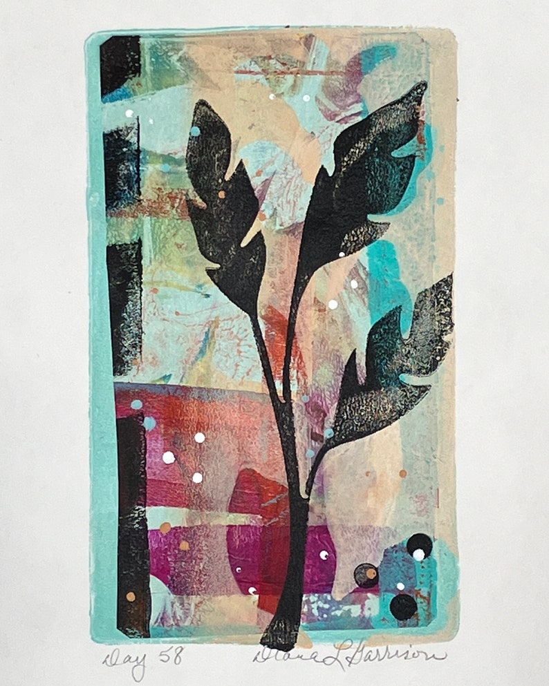 Day 58, Mixed Media Print, The 100 Day Project image 2