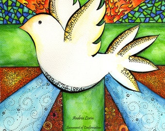 Personalized Confirmation Gift - Gifts of the Spirit - 8x10 art print