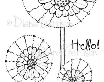 Daisy Pops Digi Digital Stamp