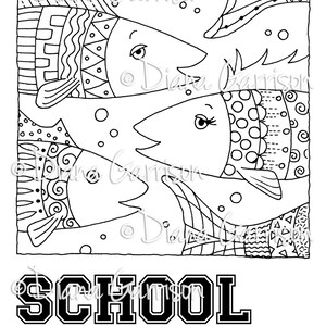 School Colors Digi Digital Stamp image 4