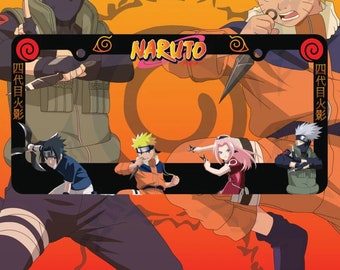 Anime naruto  license plate frame