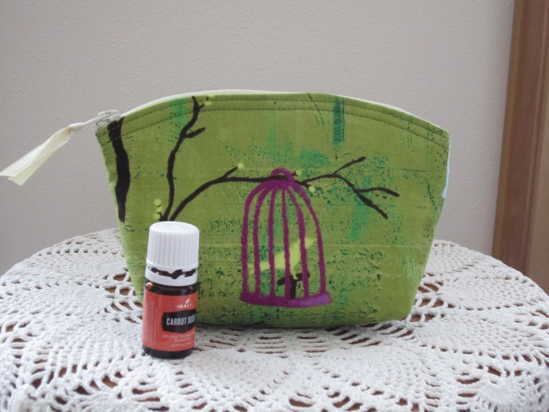 Bird Clutch Bird Cosmetic Bag  Purse  Bird Lover Gift Bird image 1