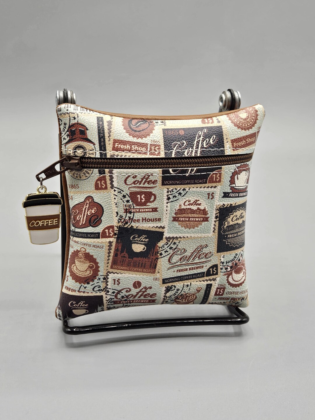 Kogin Clasp Purse Kit - Coffee