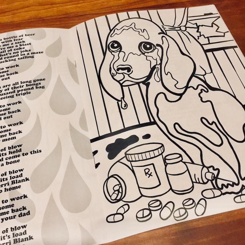 Weezer singalong sad animal coloring book image 2